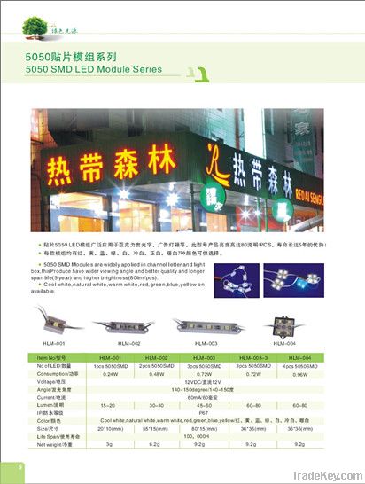 super brightness 2pcs 5050 led module