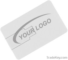 Hot sale customized logo card USB flash drive 1GB/2GB/4GB