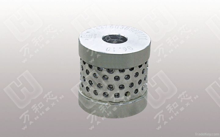 Hydraulic foot valve filter