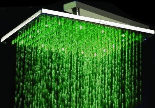 Rainfall Solid Brass Shower Head with 3 colors