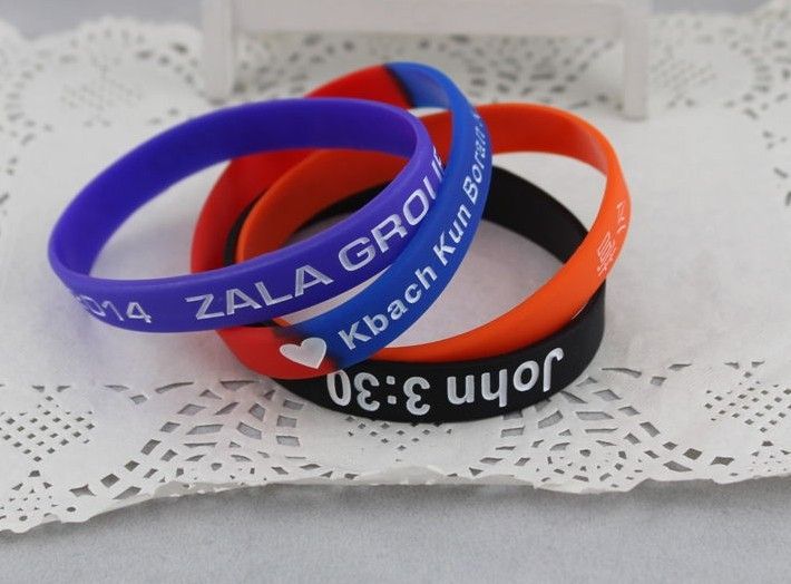 silicone bracelet, wristband, Rubber Bracelets