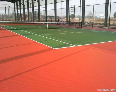 Acrylic acid synthetic tennis court