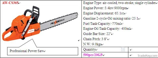 Gasoline chain saw