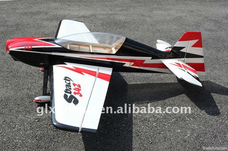 6 channels RC Balsa Gas Plane Sbach342 50CC