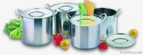 8pcs stainless steel tall stock pot set/cookware set