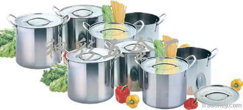 8pcs stainless steel steamer stock pot set