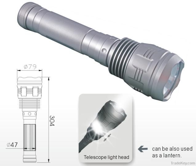 Camp Light, HID Flashlight, Xenon Torch, 1400LM, 1000M Long Irradiatio