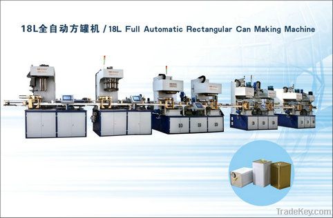 18l full automatic rectangular can making machine