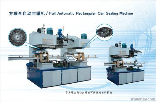 Full automatic rectangular can sealing machine