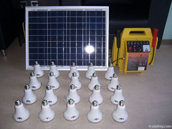 Portable Solar Generator With LED Bulb