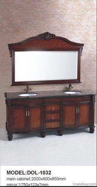 Double Glass sink Bathroom Vanity DOL-2033