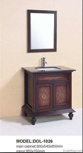 Double Glass sink Bathroom Vanity DOL-2033