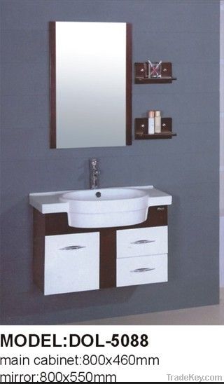 White PVC Bathroom Cabinet Furniture DOL-5084