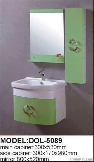 White PVC Bathroom Cabinet Furniture DOL-5084