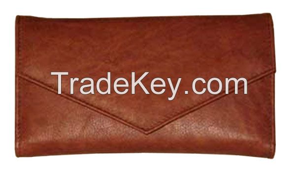 Leather Purse Organizer Checkbook Wallet