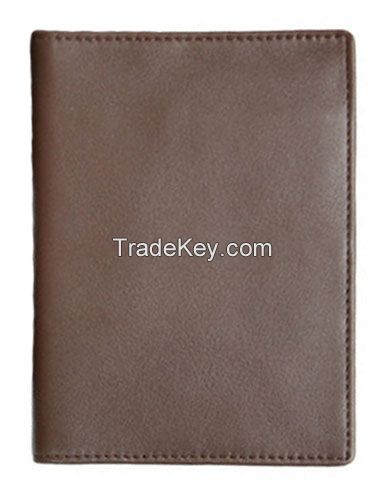 RFID Blocking Passport Leather Wallet