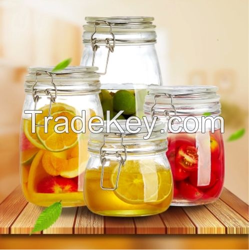 Glass jar, glass container.Food Storage Glass Beverage