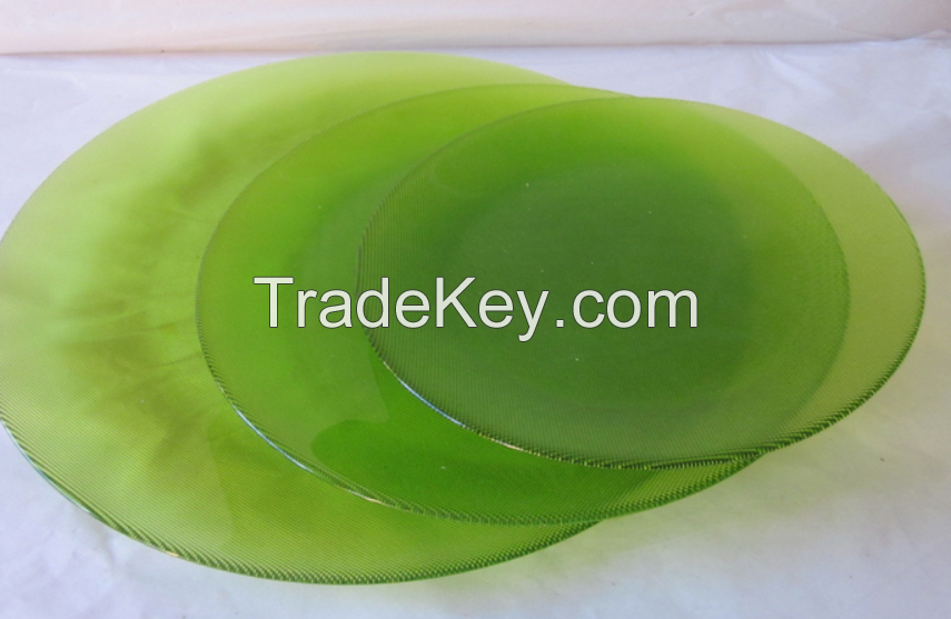 Handmade glass fruit/salad/candy plate/dish