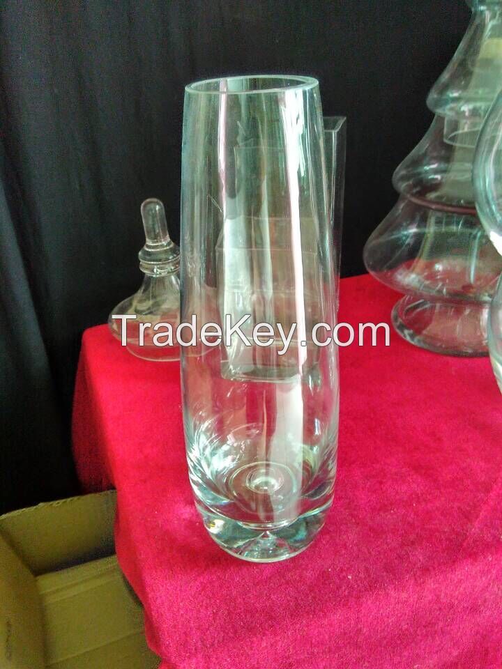 colour handmade art glass vase/glass vase flower vase crystal vase