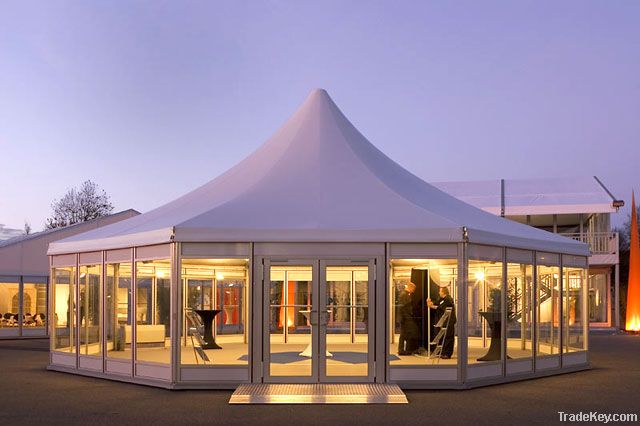 marquee exhibition hexagonal tent