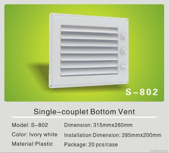 Single-couplet Bottom Vent