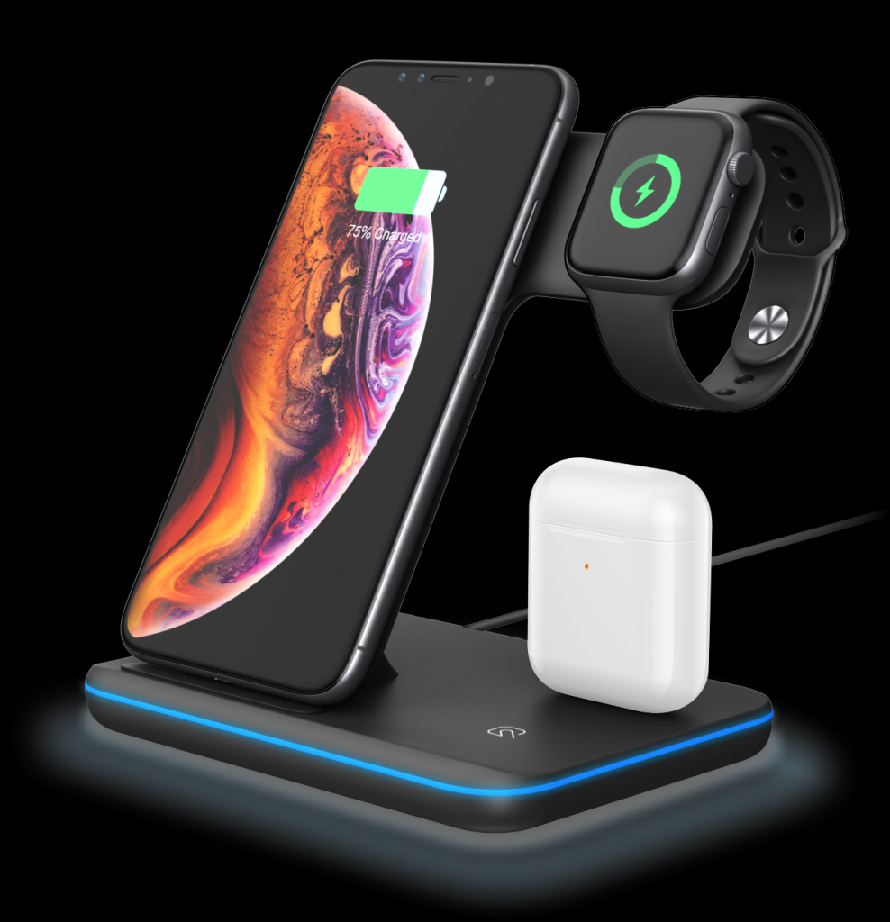 three-in-one wireless charger