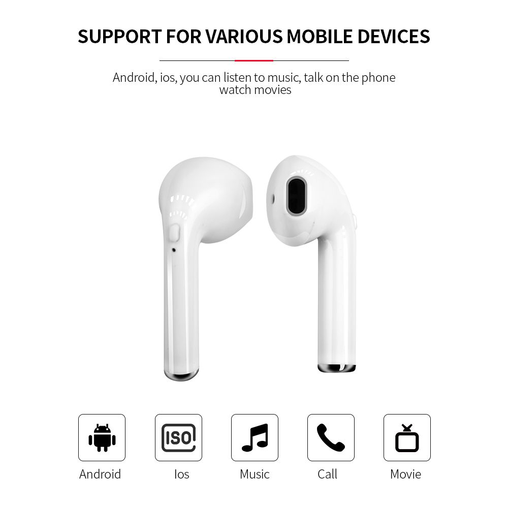 Mobile Phone Use Wireless Headphones Earbuds Tws I7s /I9S/I10s Mini Earphone