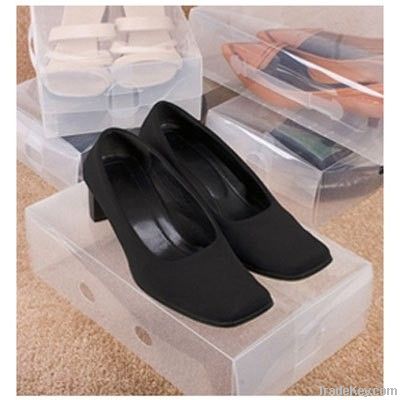 transparent pp plastic clear shoe box