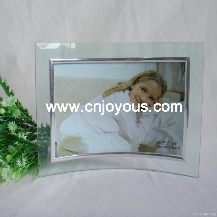 Curved Glass Photo Frame, Glass Frame