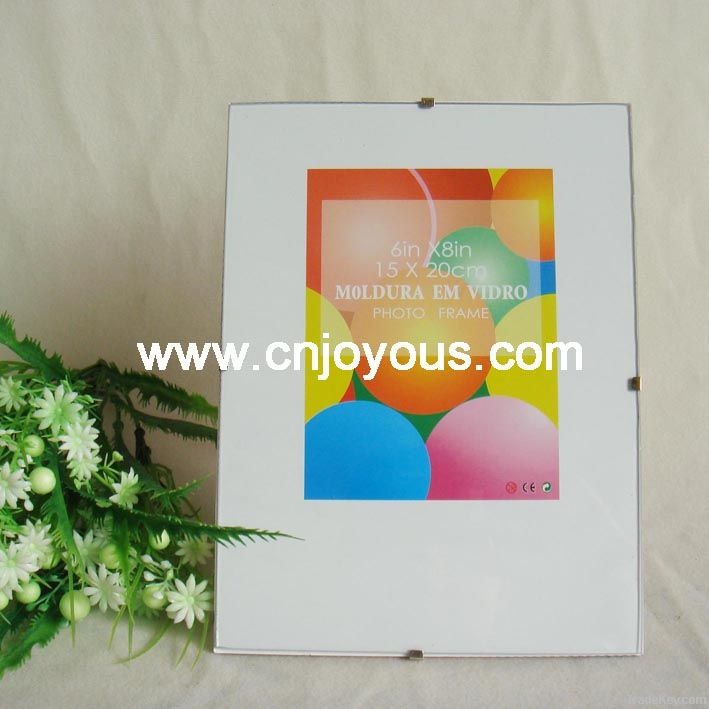 Boundless glass frame, Glass license frame, Glass documents frame