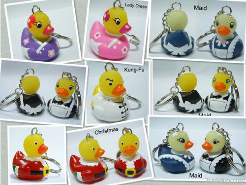 Plastic Duck keychain