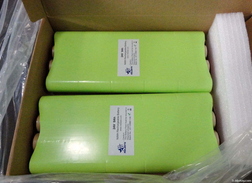 24V 9Ah Ni-Mh Rechargeable battery pack( D9000-20S1P)