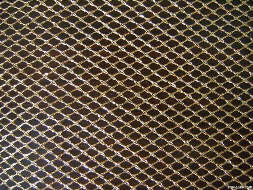 polyester metallic mesh fabric/glitter mesh