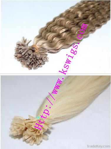 Cheapest Pre-bonded Nail hair extension keratin