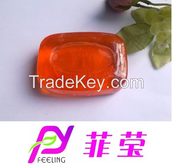 Transparent whitening soap