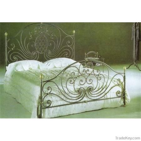 Wrought iron bed, metal bed