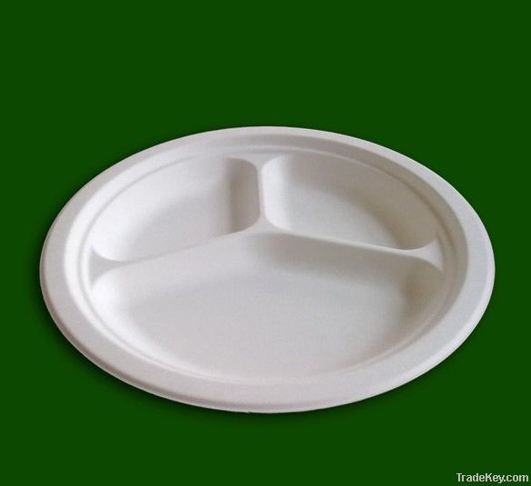 9inch Three Compartments Plate