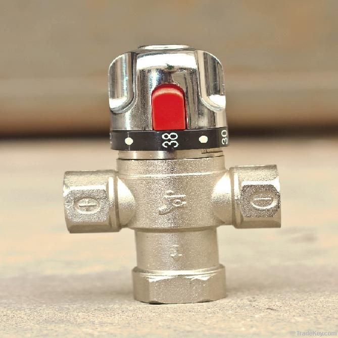 solar energy thermostatic mixing valve