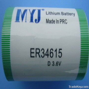 ER34615 Lithium Thionyl Chloride  Battery