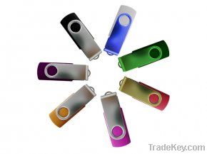 1G, 2G, 4G, 8G, 16G, 32G swivel twist metal usb pen drive