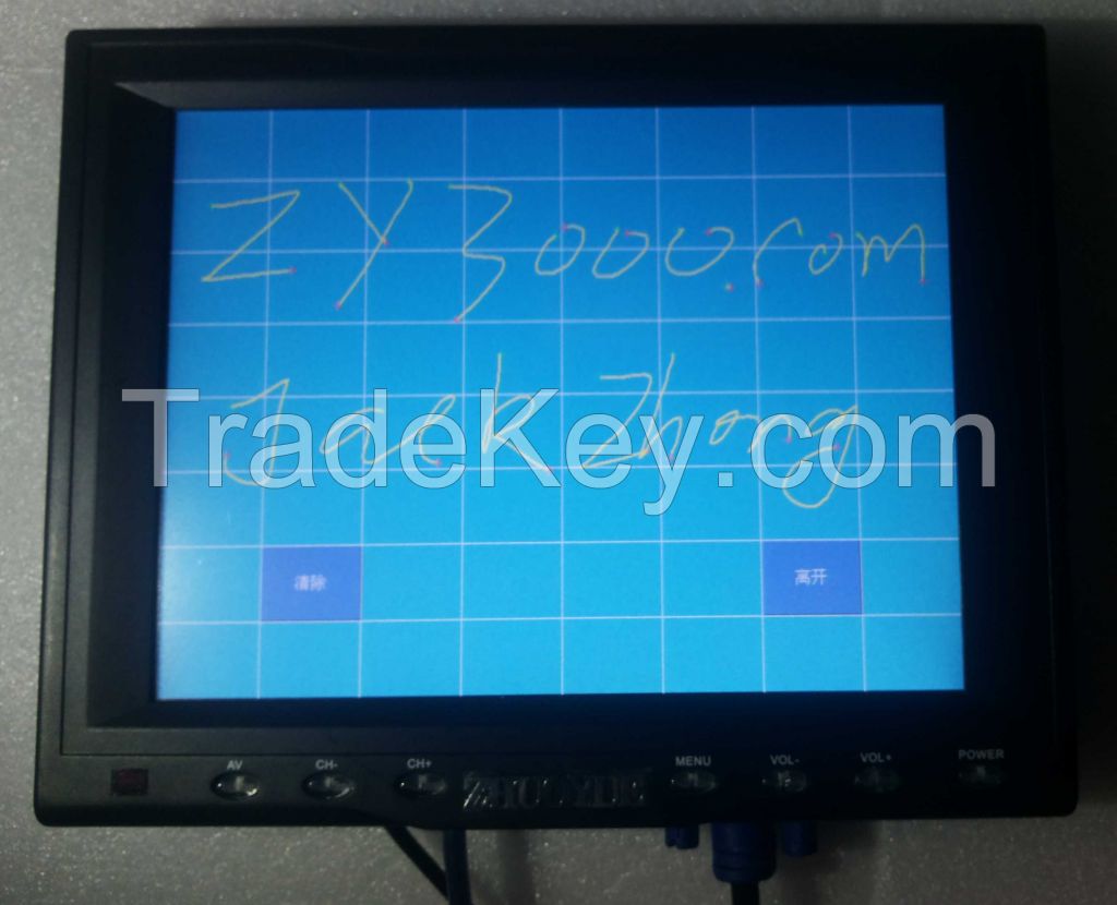 12 inch 4:3 touch screen monitor, touch screen monitor for pos.warrantry 1 year,