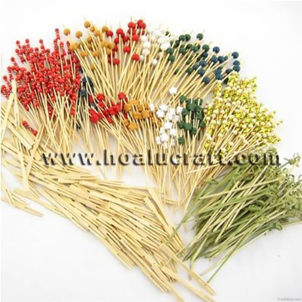 Bamboo knotted skewers