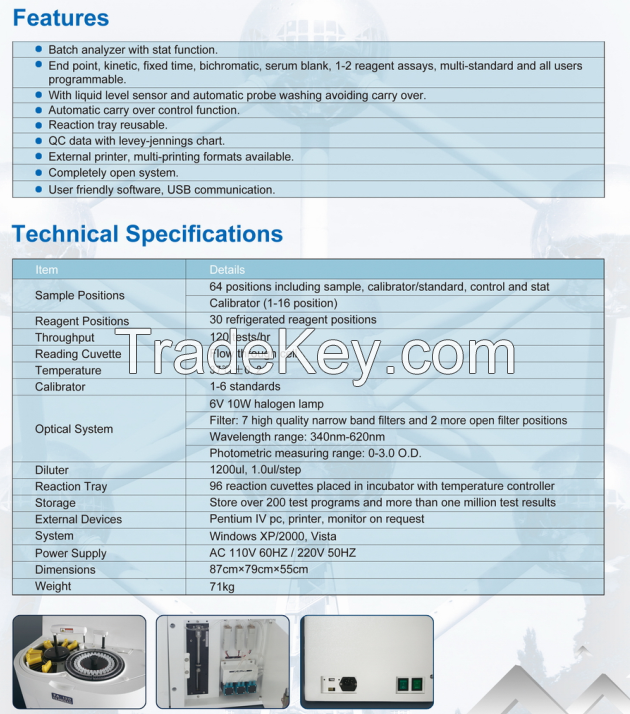 FA-120 Fully Automatic Biochemistry Analyzer