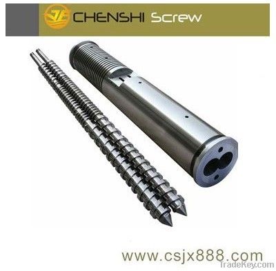 conical double screw barrel