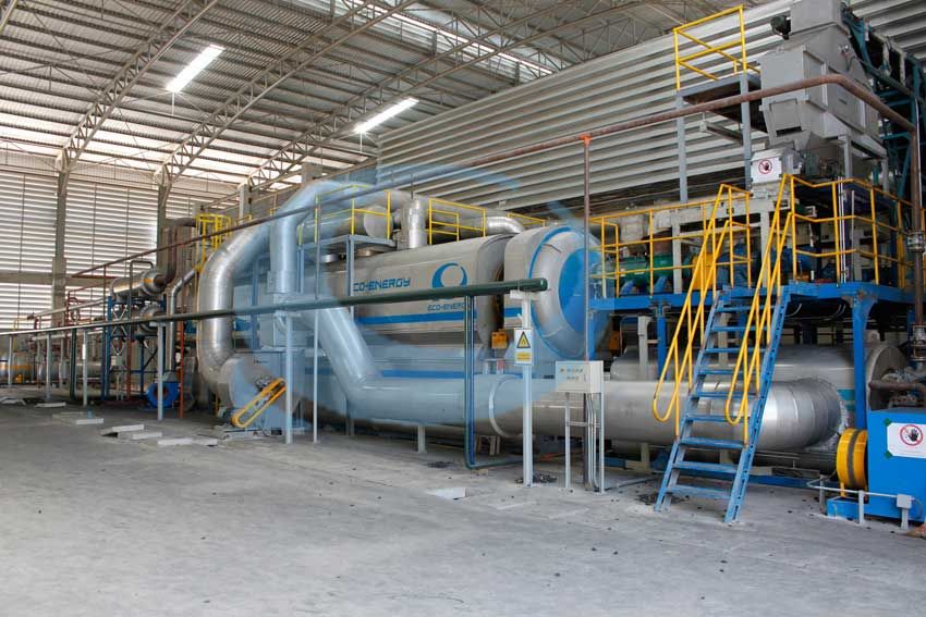 industrial continuous waste plastic pyrolysis production line