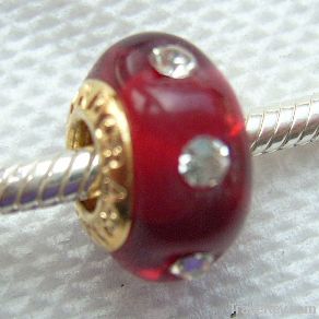 Silver Core Lampwork Beads