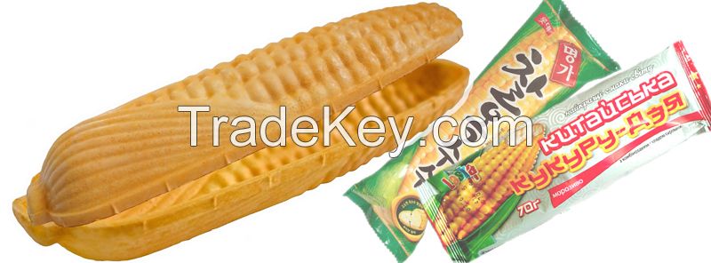 Corn-shaped Waffle Sandwich Cone