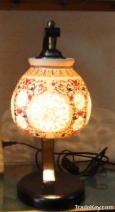 Painted Pottery Decorative Desk Lamp