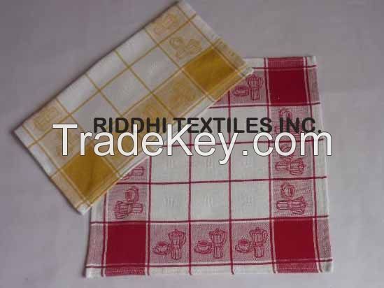 Border Kitchen Towel and Dish Cloth