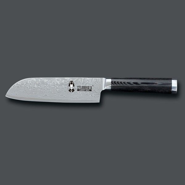 Great quality and new fashion micarta handle Damascus santoku knife